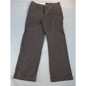 Riders Pants 10 Petite Women's Eased Fit Brown‎ Easy Care Stretch Waist 32 New